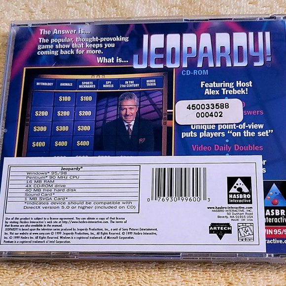 Jeopardy PC 1998 game - Picture 2 of 3